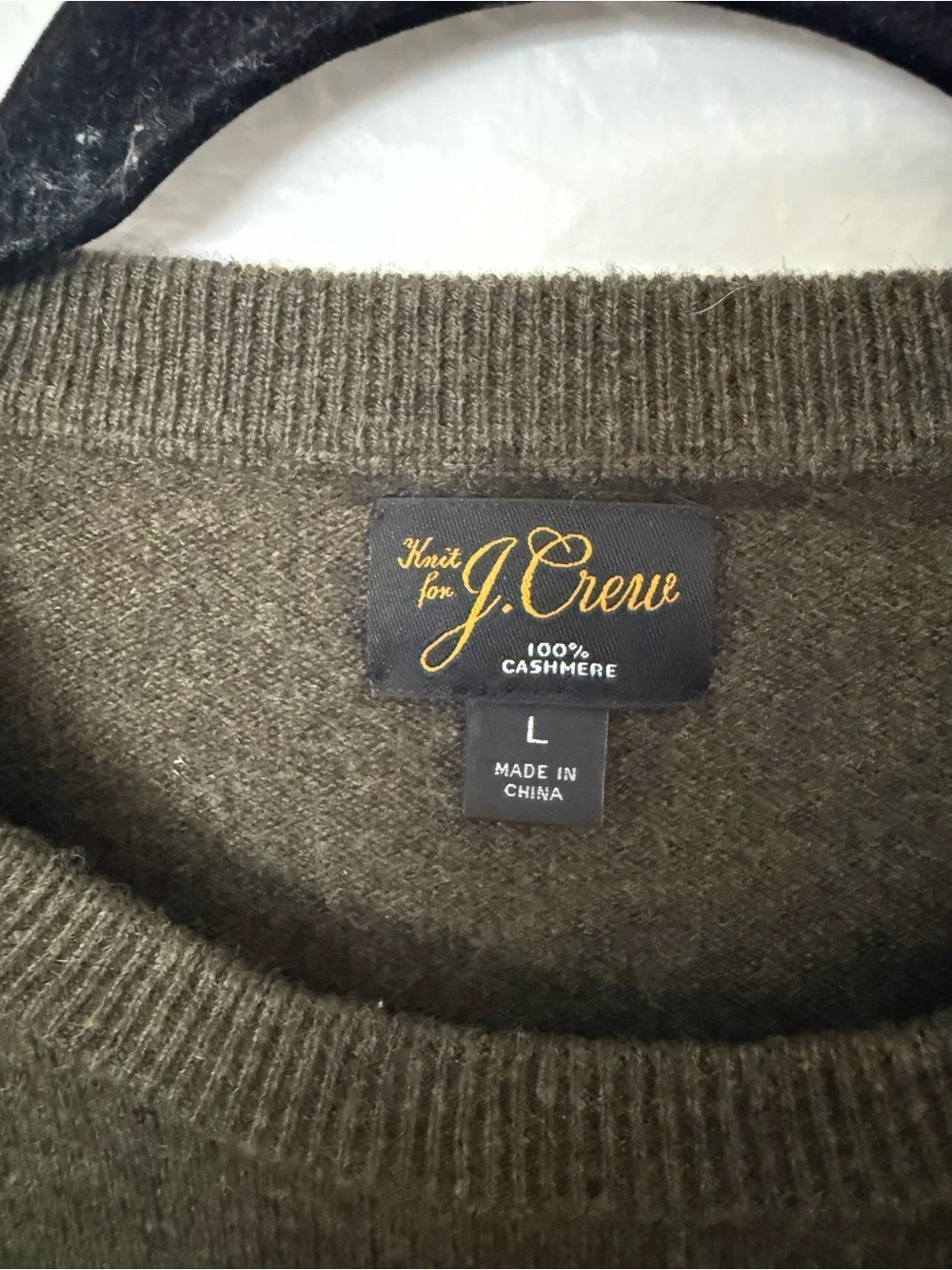 Men's J. Crew Crewneck Cashmere Sweater Sz L